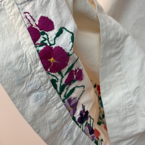 Vintage Flower Embroidered Handmade Maxi Dress Size Small - Picture 8 of 8